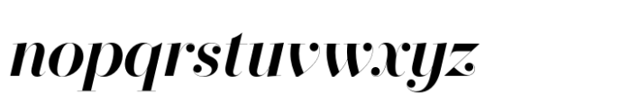 Operetta 52 Demi Bold Italic Font LOWERCASE