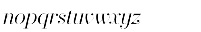 Operetta 52 Light Italic Font LOWERCASE