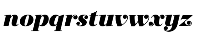Operetta 8 Black Italic Font LOWERCASE