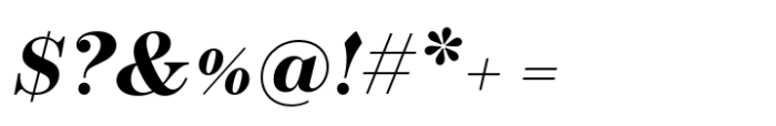 Operetta 8 Bold Italic Font OTHER CHARS