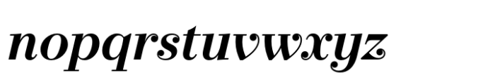 Operetta 8 Demi Bold Italic Font LOWERCASE