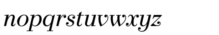 Operetta 8 Regular Italic Font LOWERCASE
