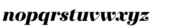 Operetta 8 Ultra Bold Italic Font LOWERCASE