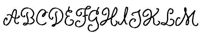 Ophelia Story Font UPPERCASE
