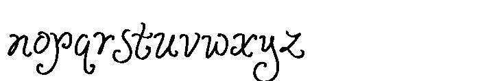 Ophelia Story Font LOWERCASE