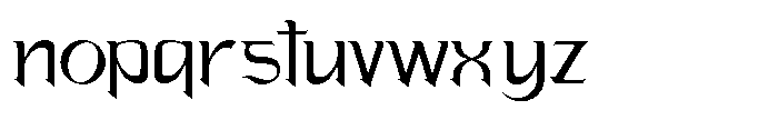 Ophium Font LOWERCASE