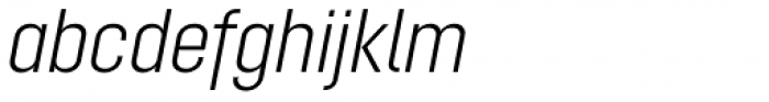 Opinion Pro Condensed Light Italic Font LOWERCASE