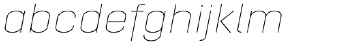 Opinion Pro Extended Thin Italic Font LOWERCASE