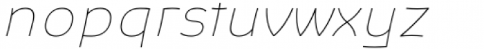 Opkrop Thin Italic Font LOWERCASE