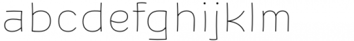 Opkrop Thin Font LOWERCASE