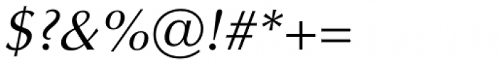 Optima Cyrillic Oblique Font OTHER CHARS
