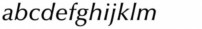 Optima Medium Italic Font LOWERCASE