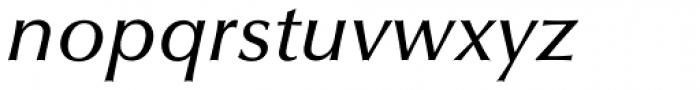 Optima Pro Medium Italic Font LOWERCASE