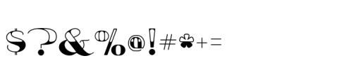 Opula Dipped Font OTHER CHARS