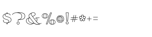 Opula Regular Font OTHER CHARS