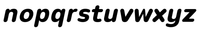 Opun Loop Bold Italic Font LOWERCASE
