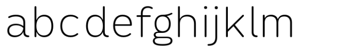 Opun Loop Extra Light Font LOWERCASE