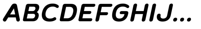 Opun Loop Semi Bold Italic Font UPPERCASE