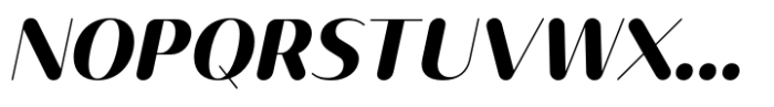 Opun Lux Extra Bold Italic Font UPPERCASE