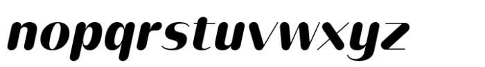 Opun Lux Extra Bold Italic Font LOWERCASE
