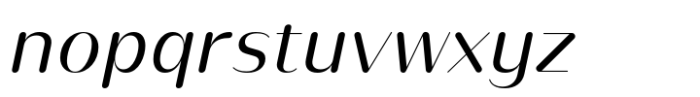 Opun Lux Italic Font LOWERCASE