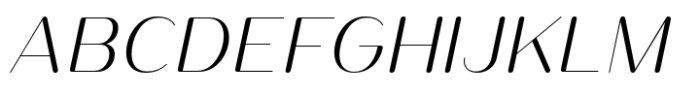 Opun Lux Light Italic Font UPPERCASE