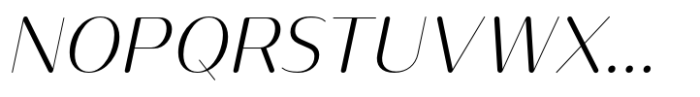 Opun Lux Light Italic Font UPPERCASE