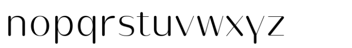 Opun Lux Light Font LOWERCASE