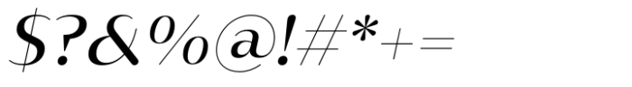 Opun Lux Medium Italic Font OTHER CHARS