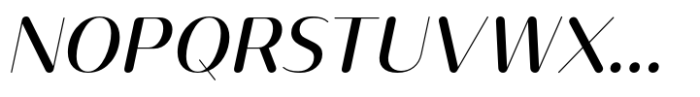 Opun Lux Medium Italic Font UPPERCASE