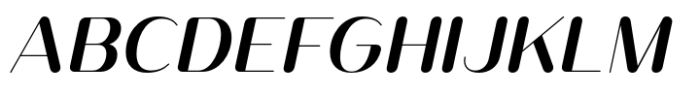 Opun Lux Semi Bold Italic Font UPPERCASE