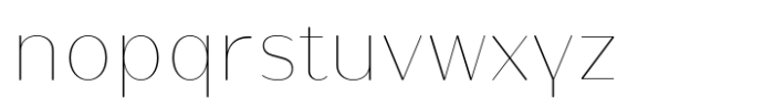 Opun Lux Thin Font LOWERCASE
