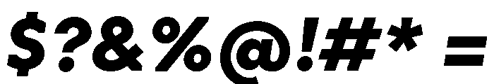 OPSAndEver BlackItalic Font OTHER CHARS