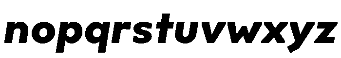 OPSAndEver BlackItalic Font LOWERCASE