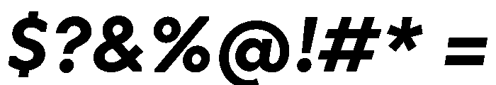 OPSAndEver BoldItalic Font OTHER CHARS