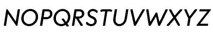 OPSAndEver Italic Font UPPERCASE