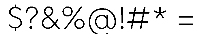 OPSAndEver Light Font OTHER CHARS