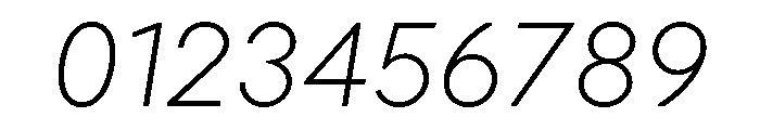 OPSAndEver LightItalic Font OTHER CHARS