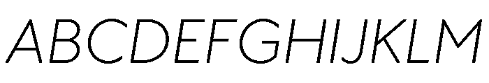 OPSAndEver LightItalic Font UPPERCASE