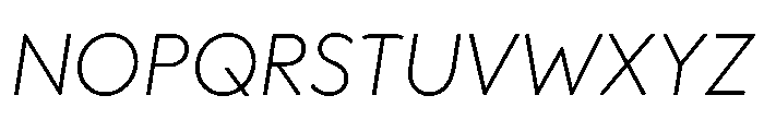 OPSAndEver LightItalic Font UPPERCASE