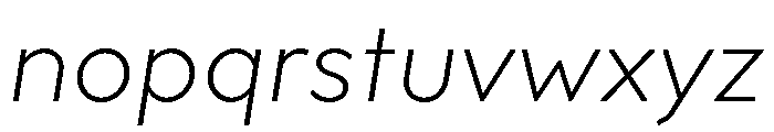 OPSAndEver LightItalic Font LOWERCASE