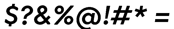 OPSAndEver MediumItalic Font OTHER CHARS