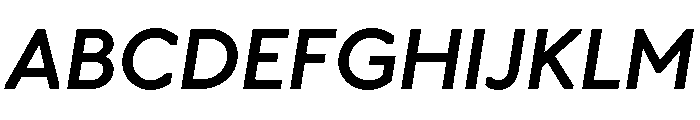 OPSAndEver MediumItalic Font UPPERCASE