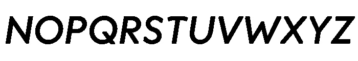 OPSAndEver MediumItalic Font UPPERCASE