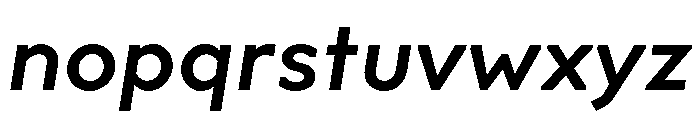 OPSAndEver MediumItalic Font LOWERCASE