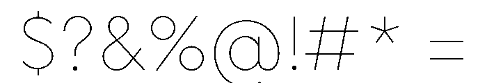 OPSAndEver Thin Font OTHER CHARS