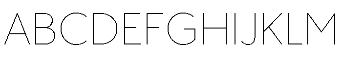 OPSAndEver Thin Font UPPERCASE