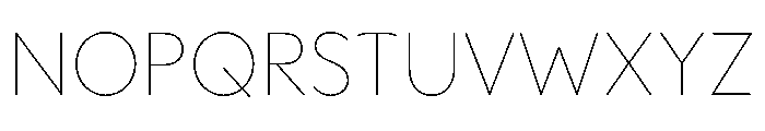 OPSAndEver Thin Font UPPERCASE