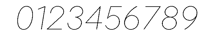 OPSAndEver ThinItalic Font OTHER CHARS