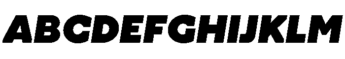 OPSAndEverUltra Italic Font UPPERCASE